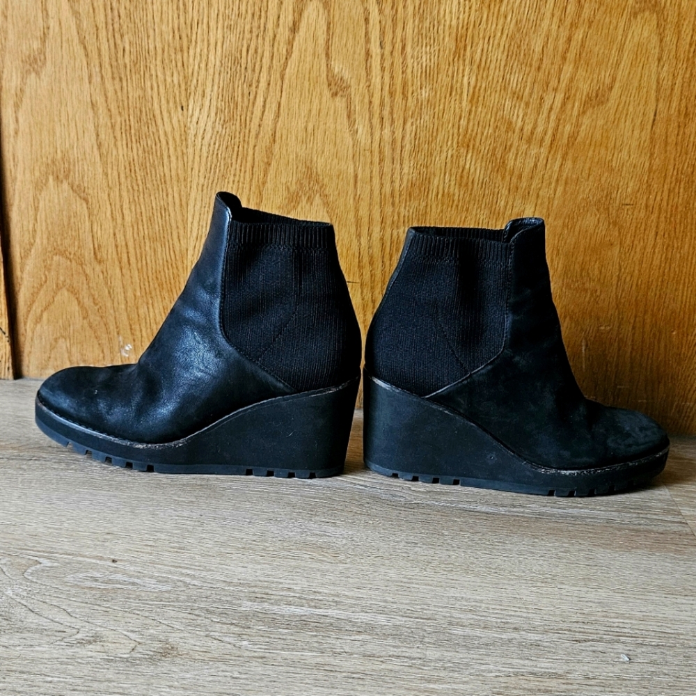 Eileen Fisher wedge bootie
